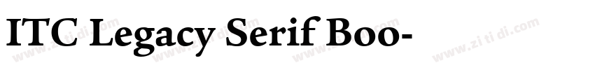 ITC Legacy Serif Boo字体转换